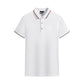 Men's Contrast Collar Printed Lapel T-Shirt