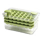 Press-Type Ice Cube Mold with Storage Box and Lid