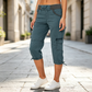 👖50% OFF NOW ! ✨Women's High-Waist Cargo Capri Pants – Breathable Cotton with Utility Pockets, Adjustable Cuffs Casual Summer Trousers