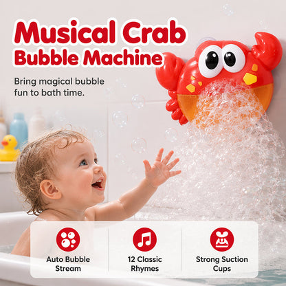 Crab Bubble Machine Bath Toy with Music