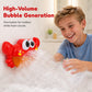 Crab Bubble Machine Bath Toy with Music