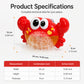 Crab Bubble Machine Bath Toy with Music