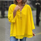 🌺50% OFF FLASH SALE! ✨Double-Layer V-neck Zipper 3/4 Sleeves Soft Tops