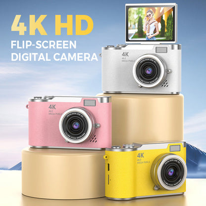 📢📢50% OFF !! ⏰4K HD Flip-Screen Digital Camera