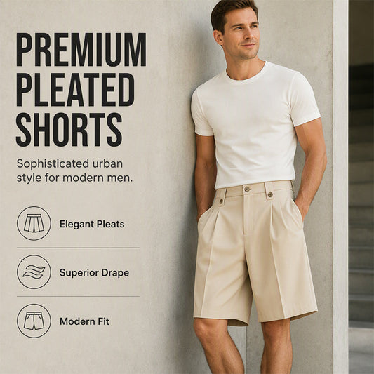 👖Men's Casual Wide Leg Suit Shorts