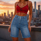 Women's Casual Denim Bermuda Shorts