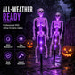 🎊 Special Blowout 🔥Solar Skeleton Ground Stake Lights Outdoor Waterproof Halloween Decor Lights