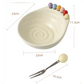 Playful Foot-Shaped Snack Bowl with Integrated Fruit Forks