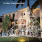 Hairy Spider with Large Web Halloween Outdoor Decoration