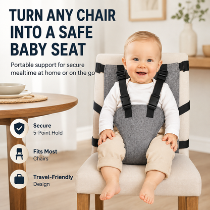 👶Portable Baby High Chair Safety Harness Strap