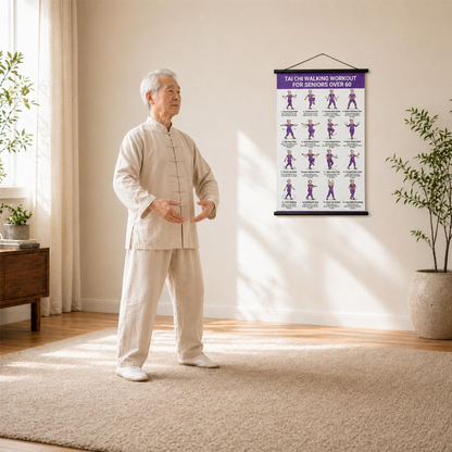 📢📢40% OFF !! ⏰Tai Chi Workout Poster for Seniors