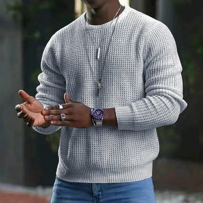 ✨The 2026 collection with 50% off 🎁JMIERR Men’s crew-neck jumpers – soft, relaxed jumpers, classic long-sleeved jumpers with ribbed hems
