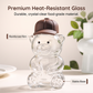Affordable alternatives to Starbucks Cute Bear Shaped Glass Water Bottle