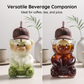 Affordable alternatives to Starbucks Cute Bear Shaped Glass Water Bottle