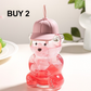 Affordable alternatives to Starbucks Cute Bear Shaped Glass Water Bottle