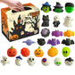 Halloween Squishies Stress Relief Toy Set, Classic Pumpkin/Ghost/Bat Shapes, Super Soft TPR Material with Elastic Squeeze Feel, Washable & Durable, Assorted 24/36/50pcs for Party Favors, Classroom Rewards & Trick-or-Treat