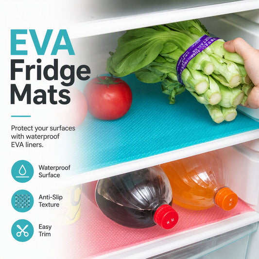 🥳2026 HOT SALE🥳💞12K+ SOLD! 🧊🎁 50% OFF! Fridge Shelf Liners – From £6.99! Waterproof EVA, anti-slip & cut-to-fit. Keeps fridge clean & organized – stock up & save! 🏠✅