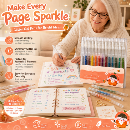 🎨 Quick-Drying Sparkle Pen Set for Cards, Planners and Scrapbooks