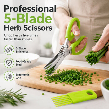 🥳HOT SALE🥳💞10K+ SOLD! Kitchen Scissors – From £8.99! 5-blade cutter, stainless steel & ergonomic grip. Chop herbs in seconds – grab yours! ✅