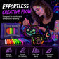 🔥 50% OFF! ✨ Glow Party Tattoo Pens | Temporary UV Body Art Markers | Fun Glow-in-the-Dark Designs for Parties, Festivals & Events 🎉