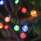Waterproof Bubble Solar String Lights for Patio