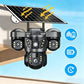 ☀️ Solar Triple-Lens Security Camera  – Clear Day/Night Monitoring 🏠