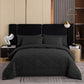🛏️ Brushed Microfiber Comforter Set: Diamond Quilting, Moisture-Wicking, All-Season, with 2 Pillowcases