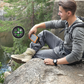 Solar Power Bank with Built-in Cables & Flashlight