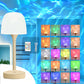 16-Color Water Ripple Table Lamp