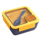 Portioned Microwave Lunch Box with Cutlery Storage
