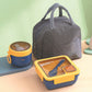 Portioned Microwave Lunch Box with Cutlery Storage