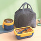 Portioned Microwave Lunch Box with Cutlery Storage