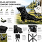 🪑 Portable, adjustable folding chair for outdoor use – Lightweight, sturdy & versatile – Ideal for the garden, camping, the beach or the patio – easy to carry and set up 🏕️✨