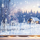 ❄️🏠 Christmas Village Window Cling Set – 78-Piece Winter Scene Decor