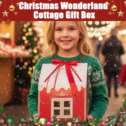 🎁🎄Christmas Sale 50% OFF!🏡Christmas Wonderland Cottage Gift Box