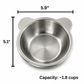 Feed Dogs Comfortably Instantly! No-Strain 15° Tilted Steel Bowl