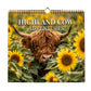 📝LAST DAY SALE: ONLY ￡9.99!!🎁✨2027 Highland Cow Wall Calendar