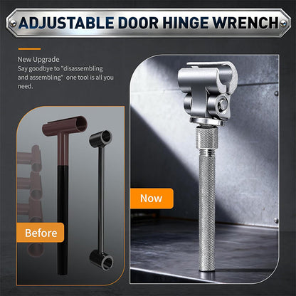 🔧 🚪 Universal adjustable door hinge wrench for heavy-duty steel and precise adjustment – Perfect for quick door repairs and installations 🛠️