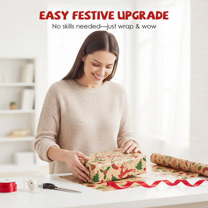 🎄 Save 49%! 🎁 Vintage Kraft Paper – Festive & perfect for gifts ✨
