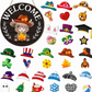 🎄LIMITED-TIME 50% OFF! 🏡Interchangeable Wooden Gnome Welcome Sign Holiday Hanging Plaque for Christmas and Halloween Wall Decor