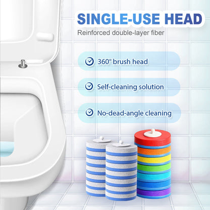 Disposable Toilet Brush System with Caddy