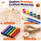 📢📢50% OFF !! ⏰Halloween Wooden Pumpkin Craft Kit | DIY Wind Chime