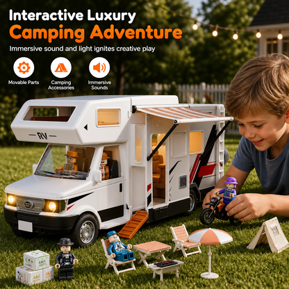🚐 RV Camping Car Playset | Lights & Sounds