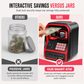 🏦 LIMITED-TIME 50% OFF! 🔐 Kids ATM Money Saving Box, Fingerprint Password Safe with Auto Bill Feeder, Educational Piggy Bank for Boys & Girls ✨