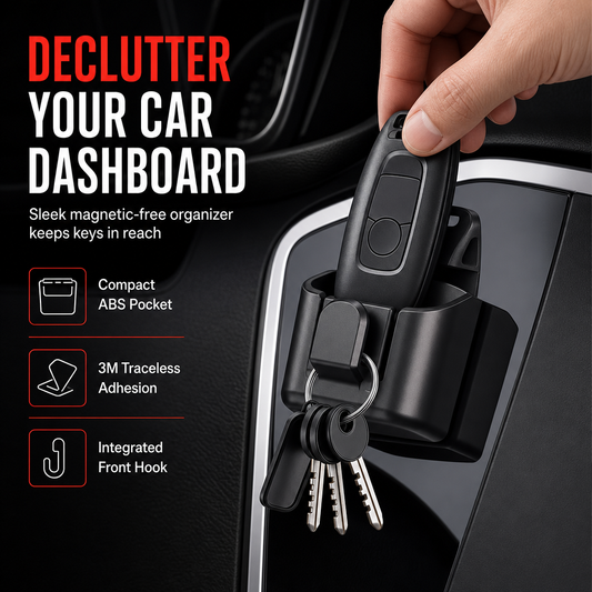 🏆 Last Day Special Price £7.99! 🔥Buy 1 Get 1 Free🎁Car Key Fob Holder with Hook