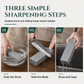 🎉Save 50%! 🔪 Natural Whetstone 3000 Grit – Green slurry & single-sided for knives ✨