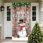 🎅 Christmas Door Cover: Instant Holiday Decor, Santa & Snowman Designs, Fade-Resistant, 90x180cm