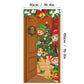 🎅 Christmas Door Cover: Instant Holiday Decor, Santa & Snowman Designs, Fade-Resistant, 90x180cm