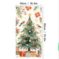 🎅 Christmas Door Cover: Instant Holiday Decor, Santa & Snowman Designs, Fade-Resistant, 90x180cm