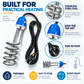 Stainless Steel Spiral Immersion Water Heater